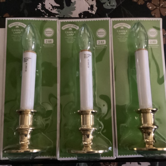 Holiday Time Candle Lamp Bundle of 3 New - Picture 3 of 5